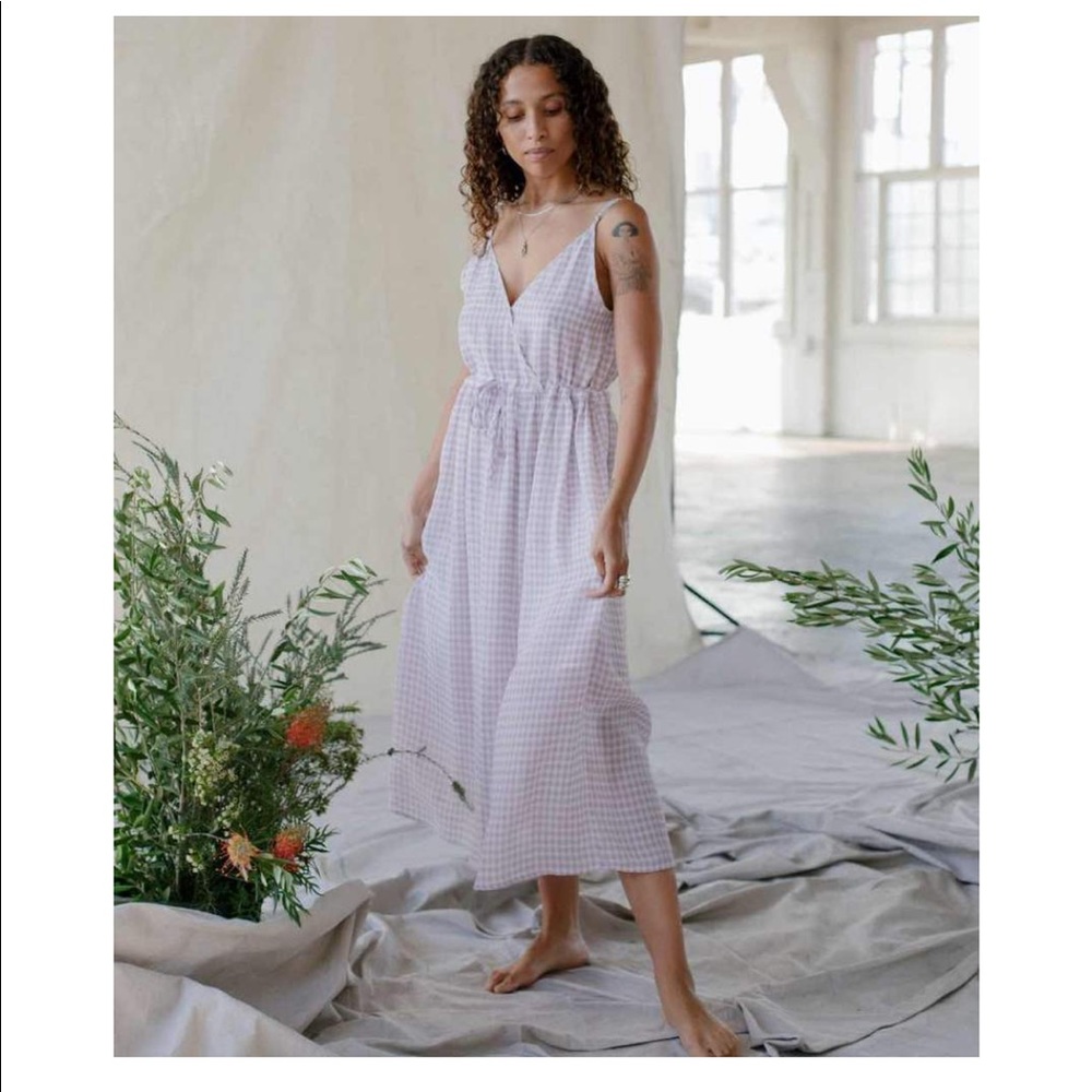 M Lincoln Dress//Lined Lavender Gingham
